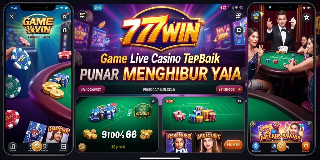 Tampilan Live Casino yang memukau dalam 777WIN dengan dealer profesional.