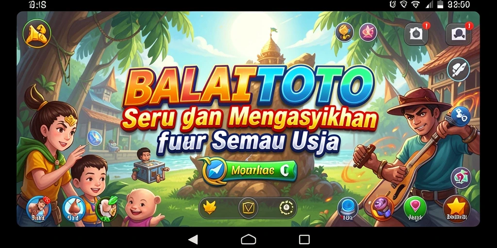 Tampilan gameplay <strong>BALAITOTO</strong> yang penuh warna dan menyenangkan.