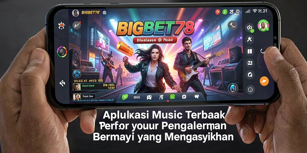 Screenshot gameplay BIGBET78 menampilkan interaksi seru dengan musik.