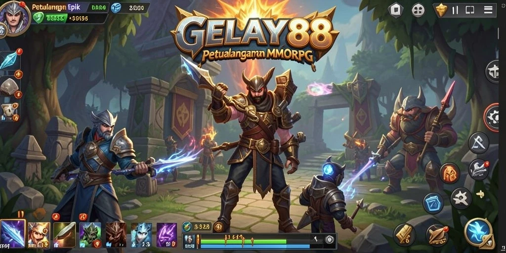 Tampilan gameplay menarik dari GELAY88 dalam petualangan MMORPG.