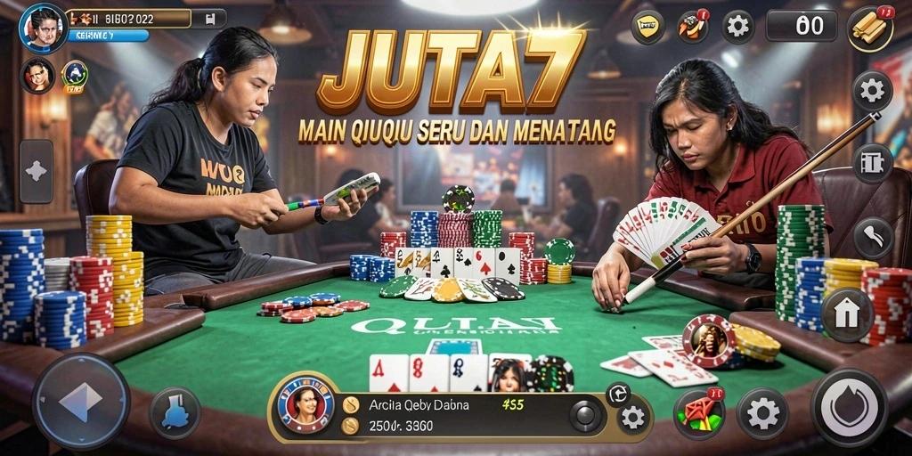 Tampilan gameplay QiuQiu yang menarik dan kompetitif.