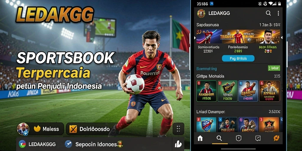 Screenshot LEDAKGG menampilkan antarmuka pengguna yang menarik dan fitur taruhan.