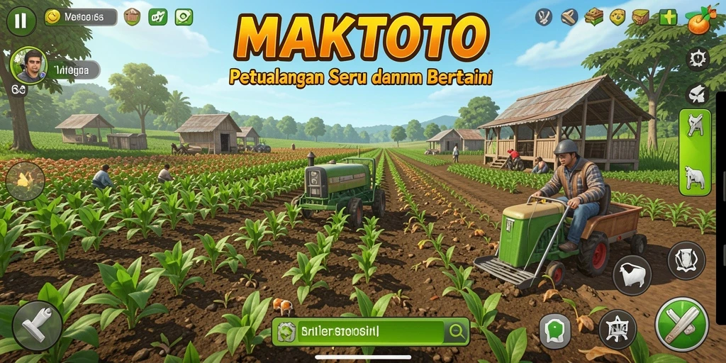 Gameplay Farming seru di MAKTOTO dengan grafik yang memukau.