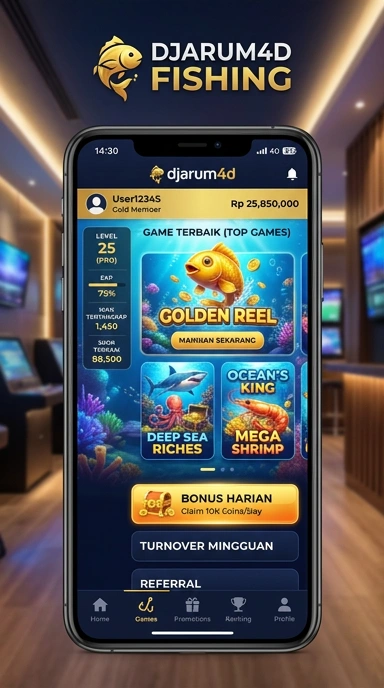 Tampilan antarmuka pengguna djarum4d yang bersih dan menarik.